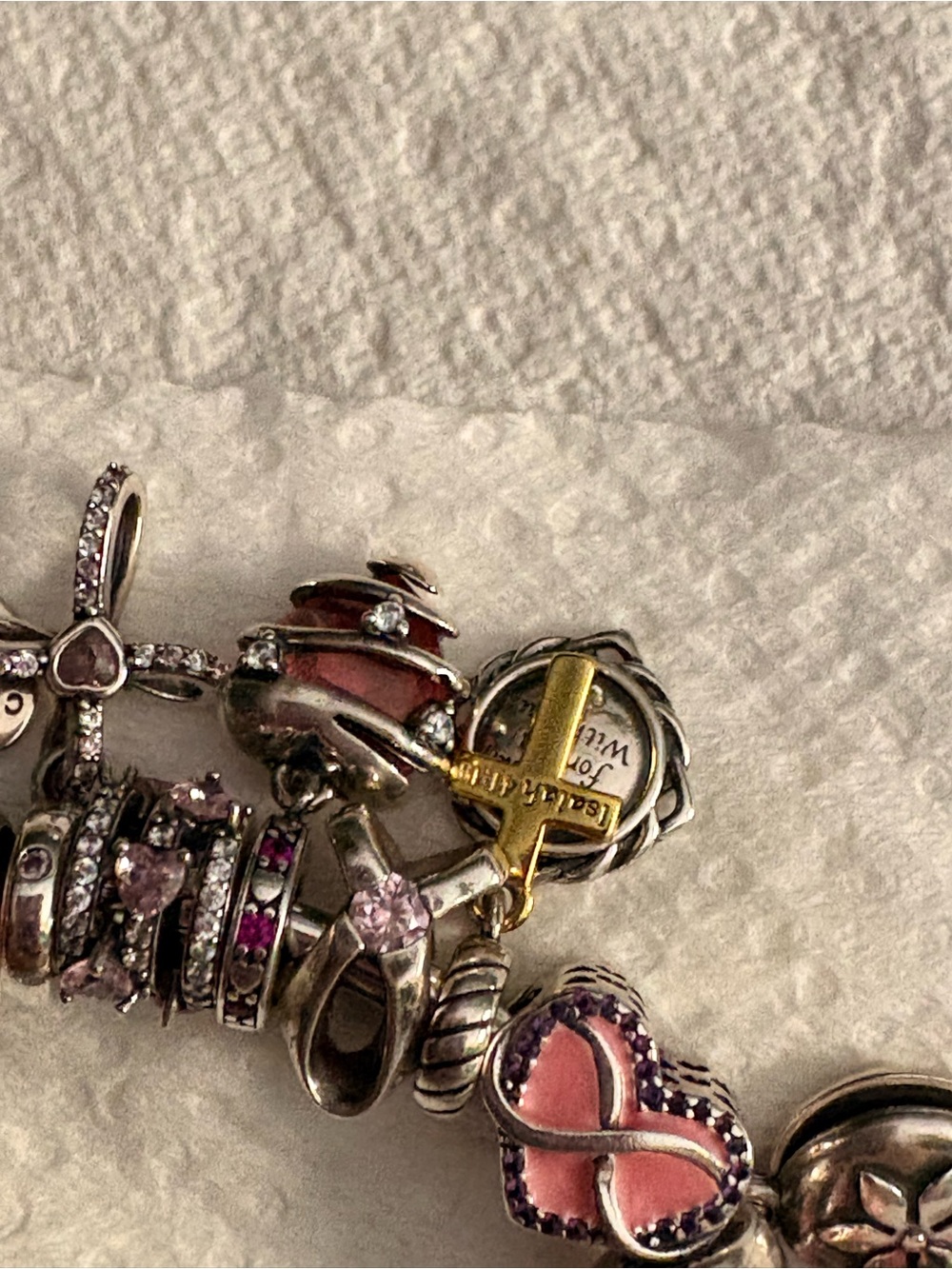 Pandora breast cancer awareness themed bracelet - Picture 5 of 10